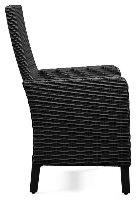 Beachcroft Outdoor Arm Chair with Cushion (Set of 2) - Venta Furnishings (San Antonio,TX)