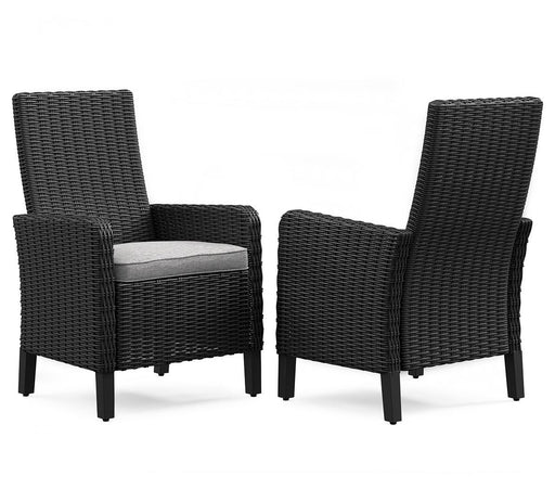 Beachcroft Outdoor Arm Chair with Cushion (Set of 2) - Venta Furnishings (San Antonio,TX)