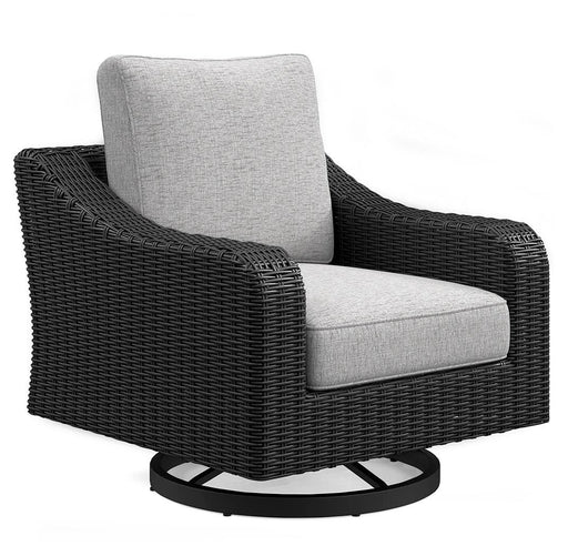 Beachcroft Outdoor Swivel Lounge with Cushion - Venta Furnishings (San Antonio,TX)