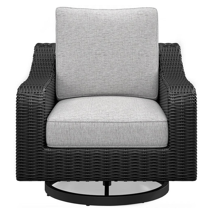 Beachcroft Outdoor Swivel Lounge with Cushion - Venta Furnishings (San Antonio,TX)