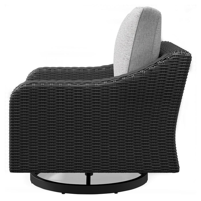 Beachcroft Outdoor Swivel Lounge with Cushion - Venta Furnishings (San Antonio,TX)