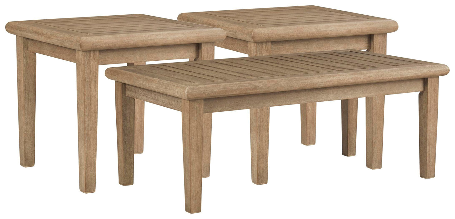 Gerianne Outdoor Occasional Table Set - Venta Furnishings (San Antonio,TX)