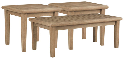Gerianne Outdoor Occasional Table Set - Venta Furnishings (San Antonio,TX)