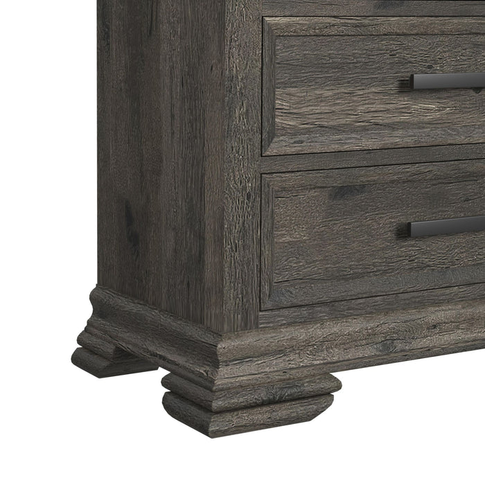 Park Ridge 3-Drawer Nightstand in Charcoal