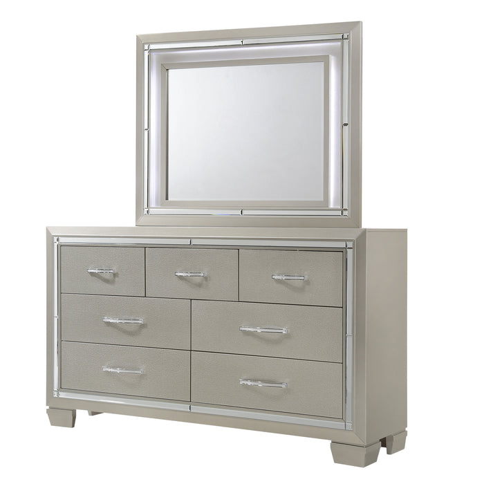 Platinum Platform Storage Bedroom Set