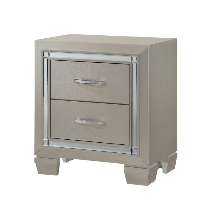 Platinum Youth Nightstand - Venta Furnishings (San Antonio,TX)
