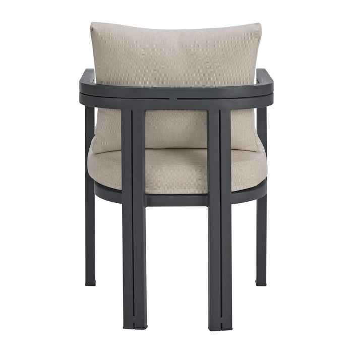 Playa Standard Height Dining Set in Dark Grey-Table and Four Chairs