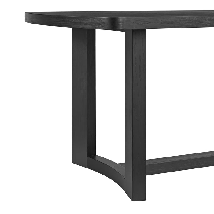 Portland Rectangular Dining Table in Black