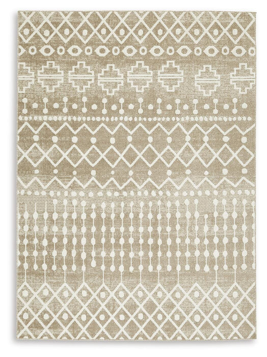Bunchly 4'11" x 7'2" Washable Rug - Venta Furnishings (San Antonio,TX)