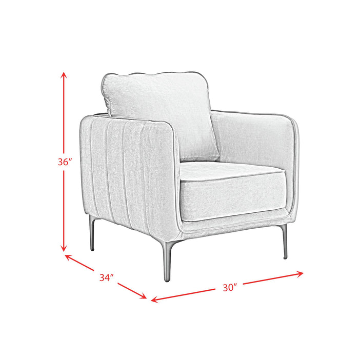 Rae Chair in Lavish 152 Red Velvet