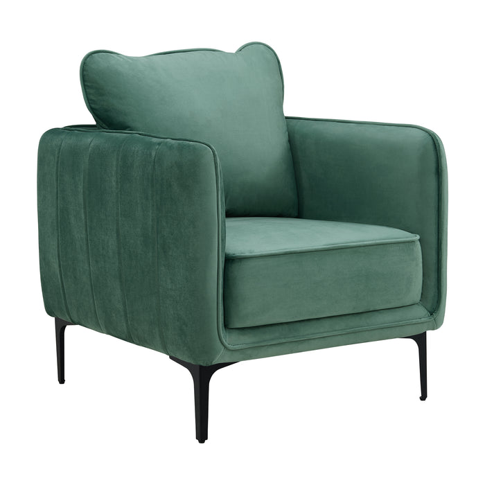 Rae Chair in Lavish 152 Green Velvet