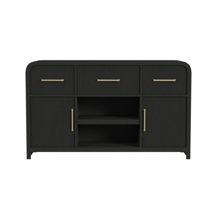 Ridgemont Server in Black with Grain