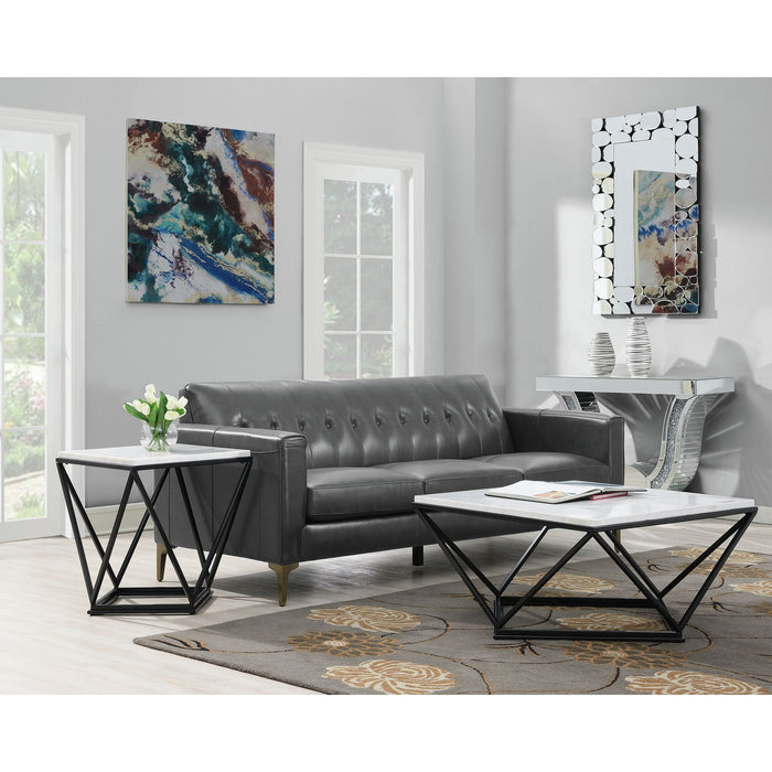 Riko Coffee Table W/ Metal Leg - Venta Furnishings (San Antonio,TX)