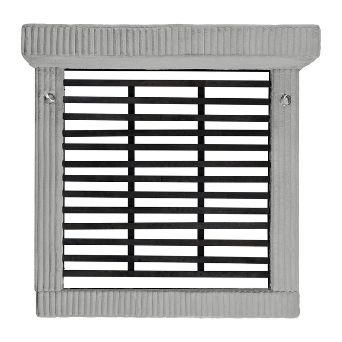 Rosebery UPH Bed with 2 Pillows in Light Grey Corduroy