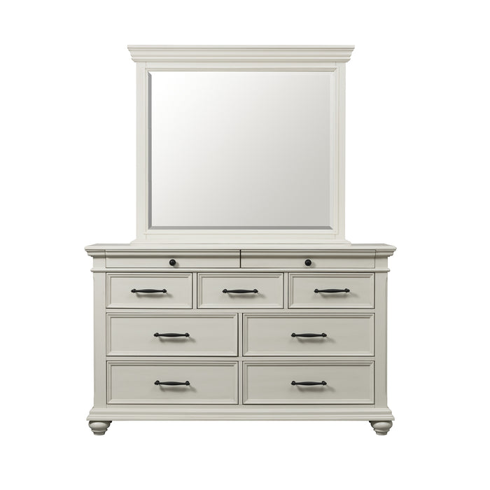 Slater 9-Drawer Dresser with Mirror - Venta Furnishings (San Antonio,TX)