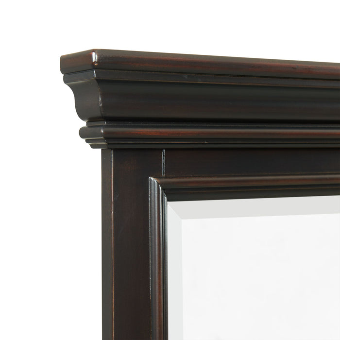 Slater Dresser & Mirror Set Black - Venta Furnishings (San Antonio,TX)