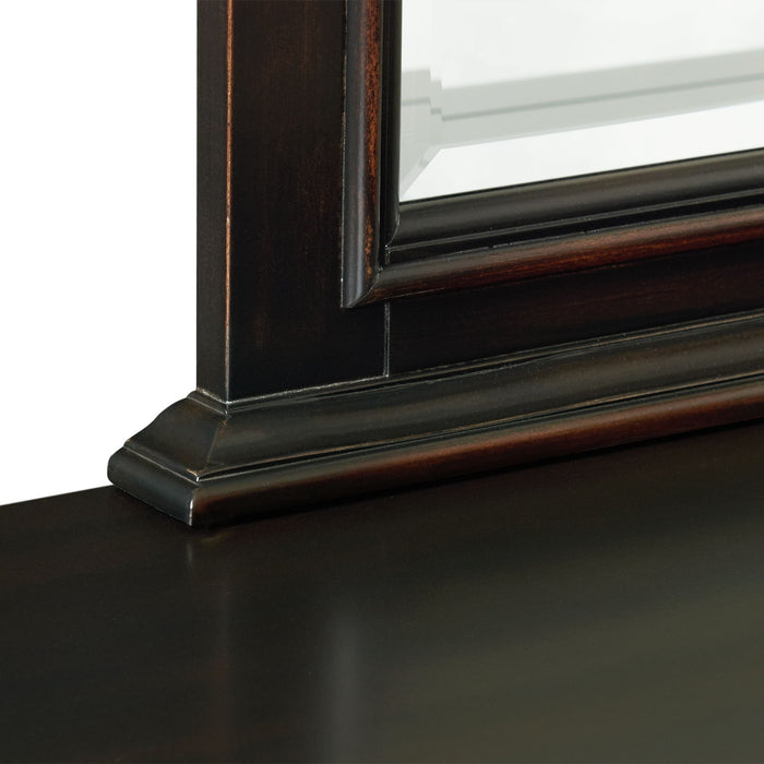 Slater Dresser & Mirror Set Black - Venta Furnishings (San Antonio,TX)