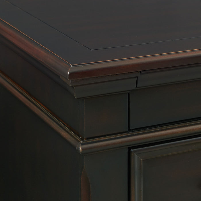 Slater Nightstand w/USB Black