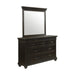 Slater Dresser & Mirror Set Black - Venta Furnishings (San Antonio,TX)