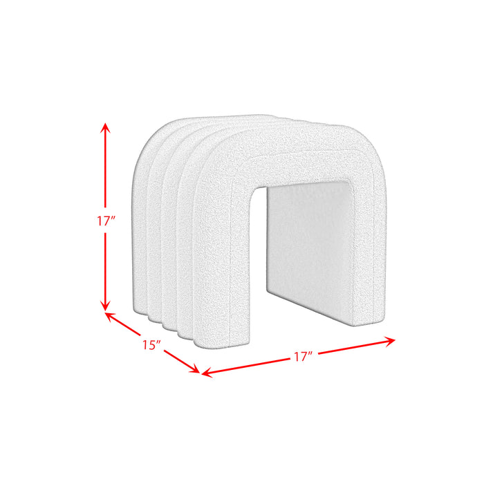 Seqouia Bench With 2 Stools in Ching Cream