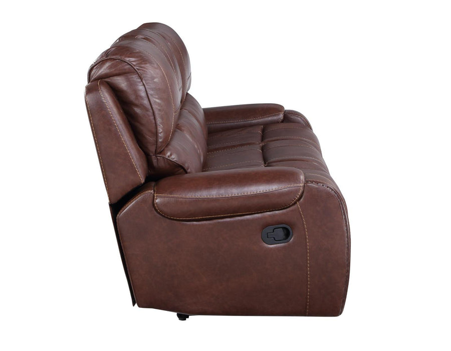 Steve Silver Keily Manual Reclining Sofa w/ Dropdown Table in Brown