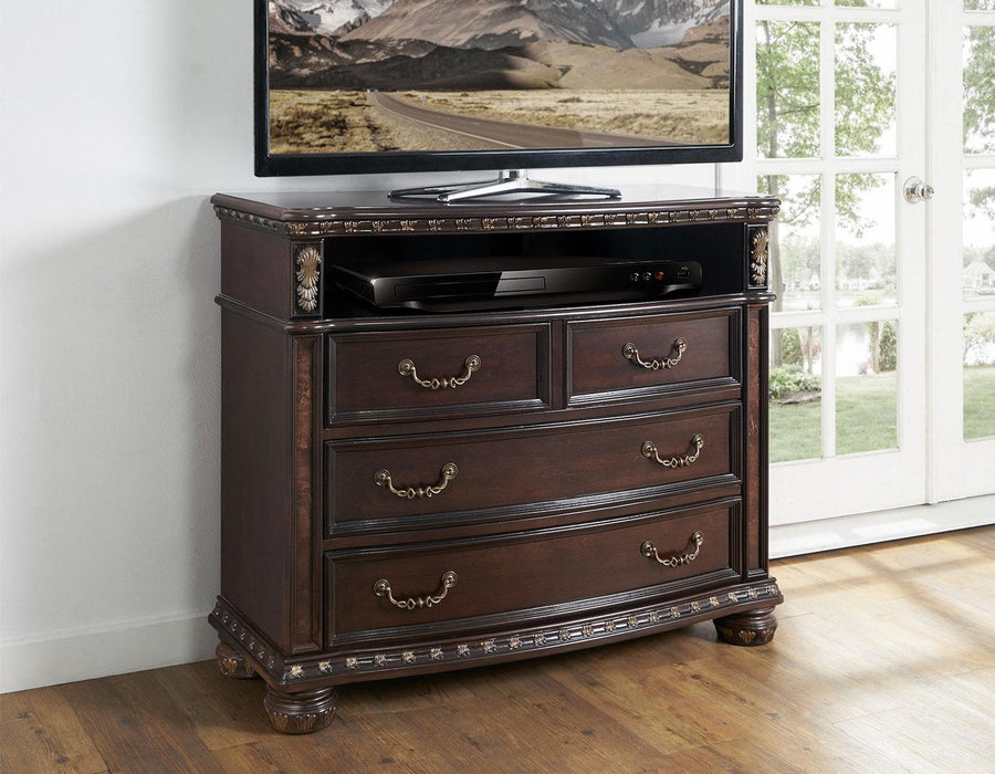 Steve Silver Monte Carlo 4 Drawer Media Chest in Cocoa