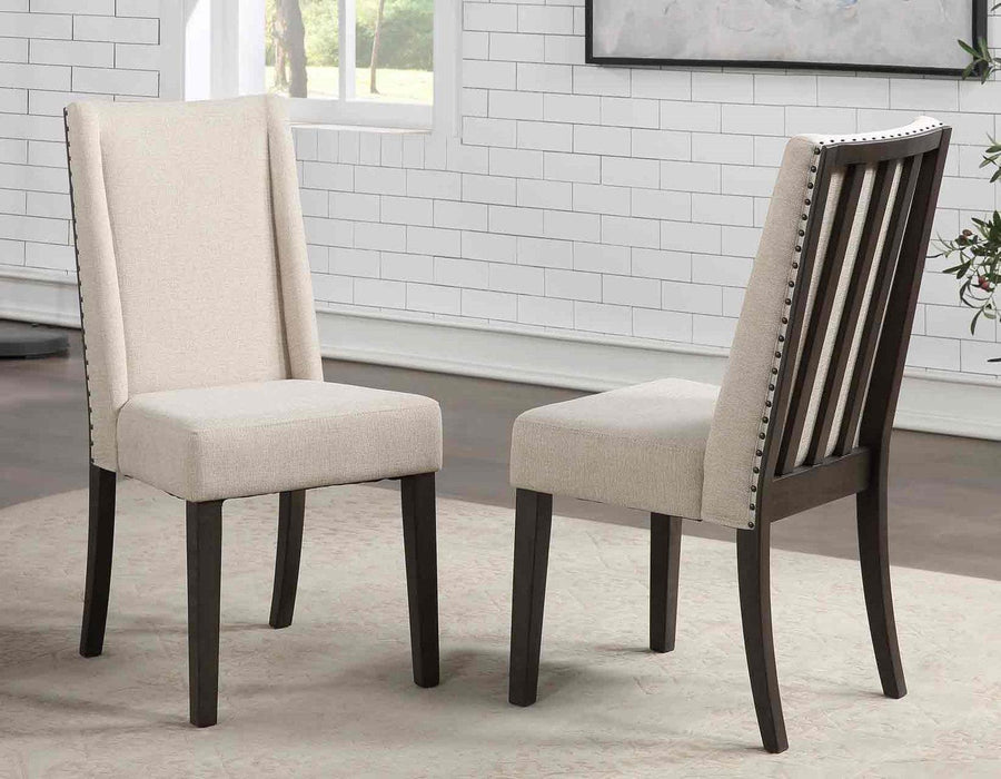 Steve Silver Napa Upholstered Side Chair in Dusky Cedar (Set of 2)