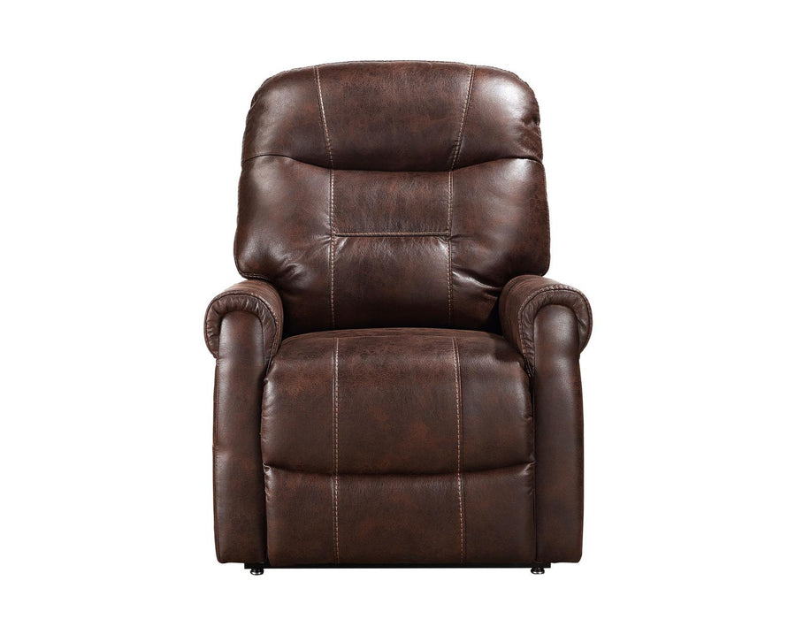 Steve Silver Ottawa Power Lift Chair with Heat and Massage in Walnut