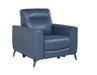 Steve Silver Sansa Dual Power Leather Recliner in Ocean Blue image