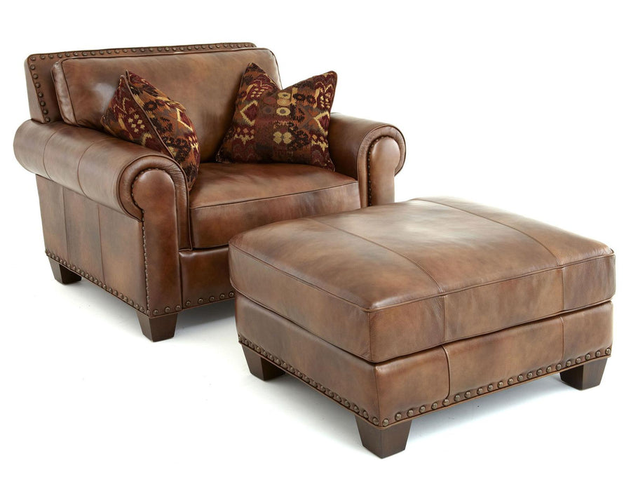 Steve Silver Silverado Ottoman in Metamorphosis Camel