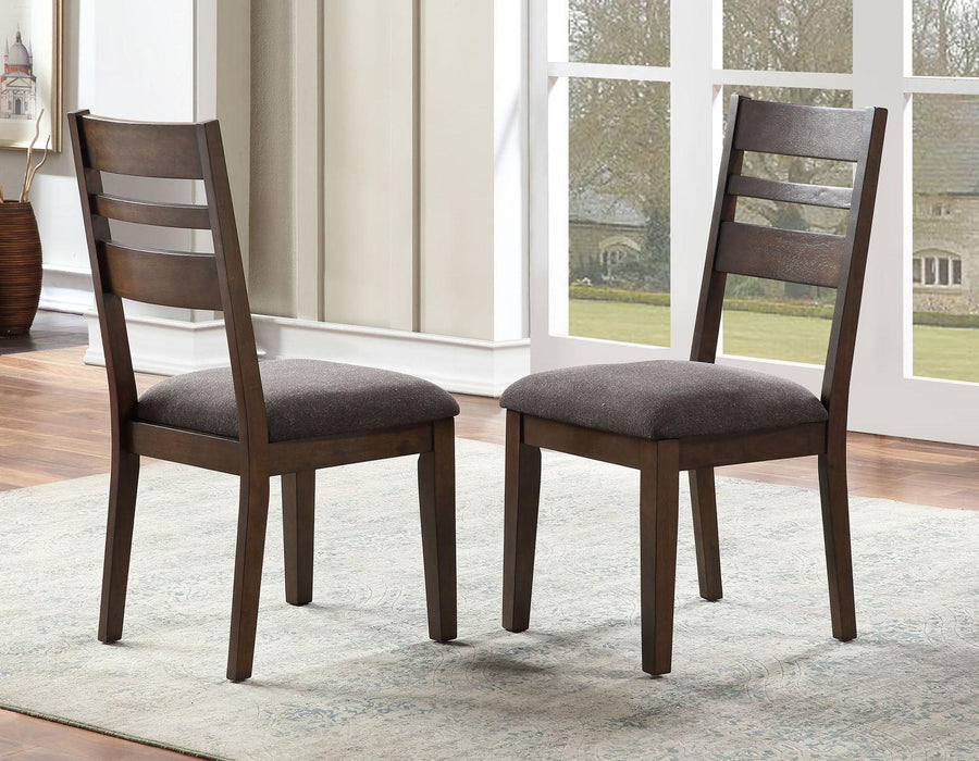 Steve Silver Stratford Side Chair in Walnut  (Set of 2) - Venta Furnishings (San Antonio,TX)