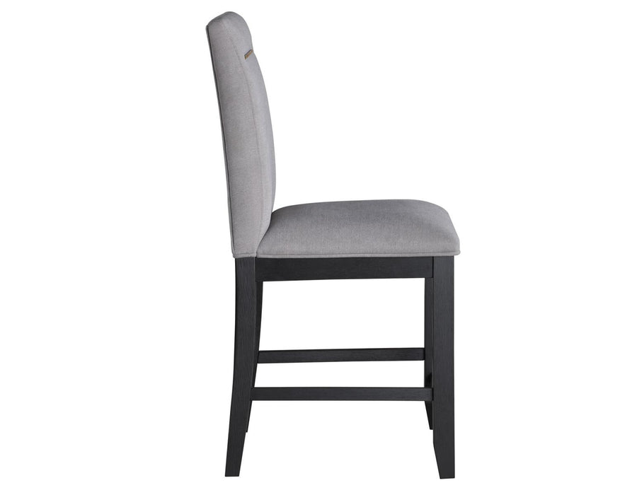 Steve Silver Yves Counter Chair in Rubbed Charcoal (Set of 2) - Venta Furnishings (San Antonio,TX)