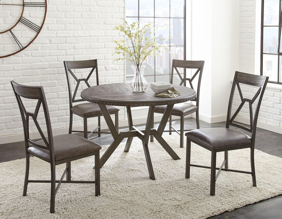 Steve Silver Alamo Side Chair in Gray (Set of 2)