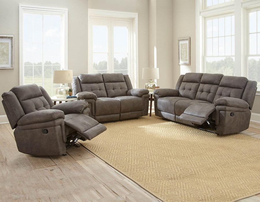 Steve Silver Anastasia Manual Glider Recliner in Grey