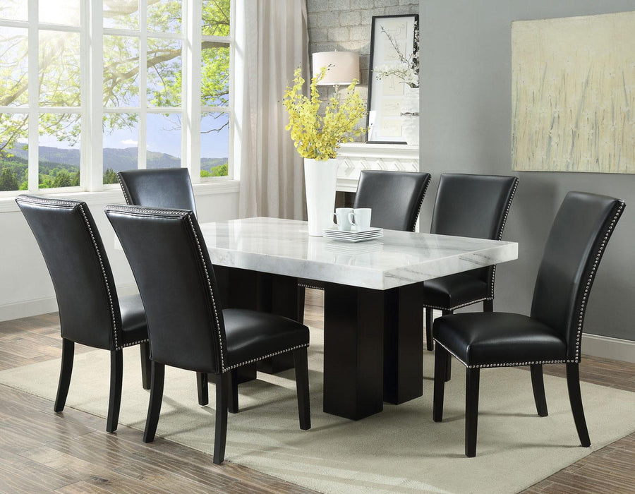 Steve Silver Camila Black Side Chair in Black (Set of 2) - Venta Furnishings (San Antonio,TX)