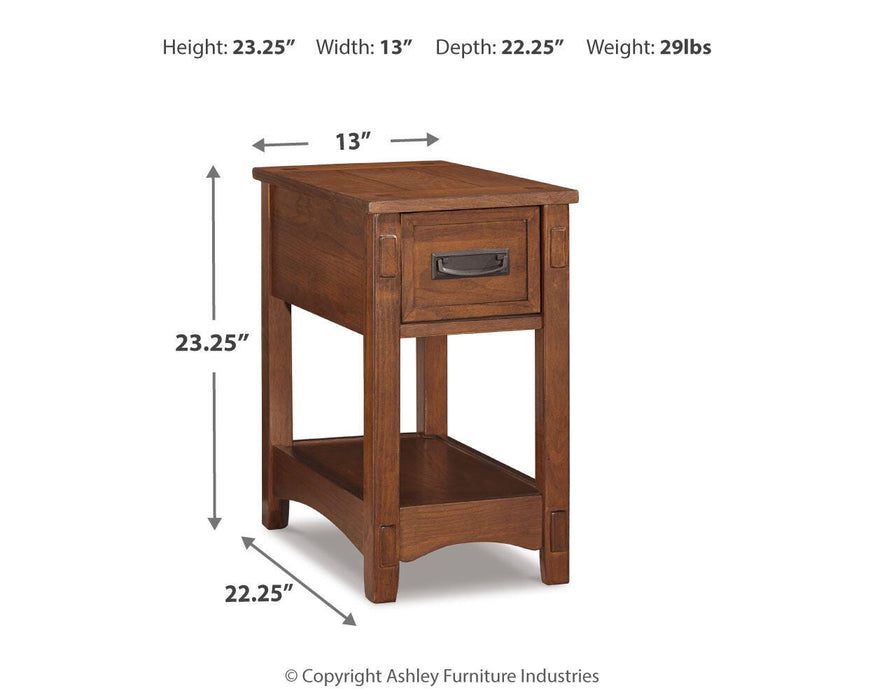 Breegin Chairside End Table - Venta Furnishings (San Antonio,TX)