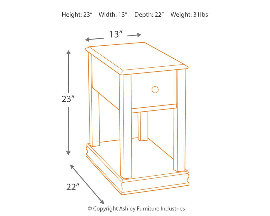 Breegin Chairside End Table - Venta Furnishings (San Antonio,TX)
