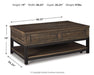 Johurst Coffee Table with Lift Top - Venta Furnishings (San Antonio,TX)