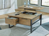 Montia Lift-Top Coffee Table - Venta Furnishings (San Antonio,TX)