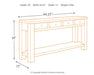 Gavelston Sofa/Console Table - Venta Furnishings (San Antonio,TX)