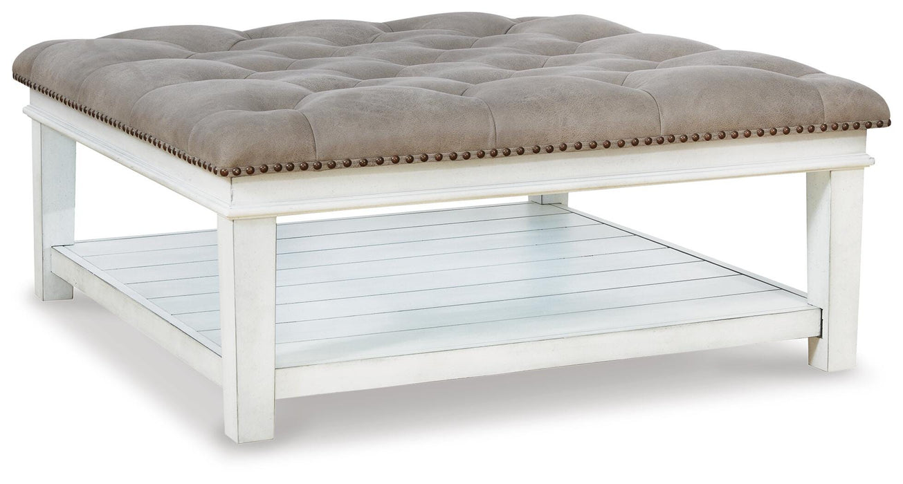 Kanwyn Upholstered Ottoman Coffee Table - Venta Furnishings (San Antonio,TX)