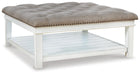 Kanwyn Upholstered Ottoman Coffee Table - Venta Furnishings (San Antonio,TX)