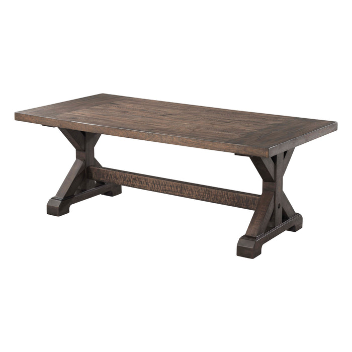 Finn Trestle Base Coffee Table - Venta Furnishings (San Antonio,TX)