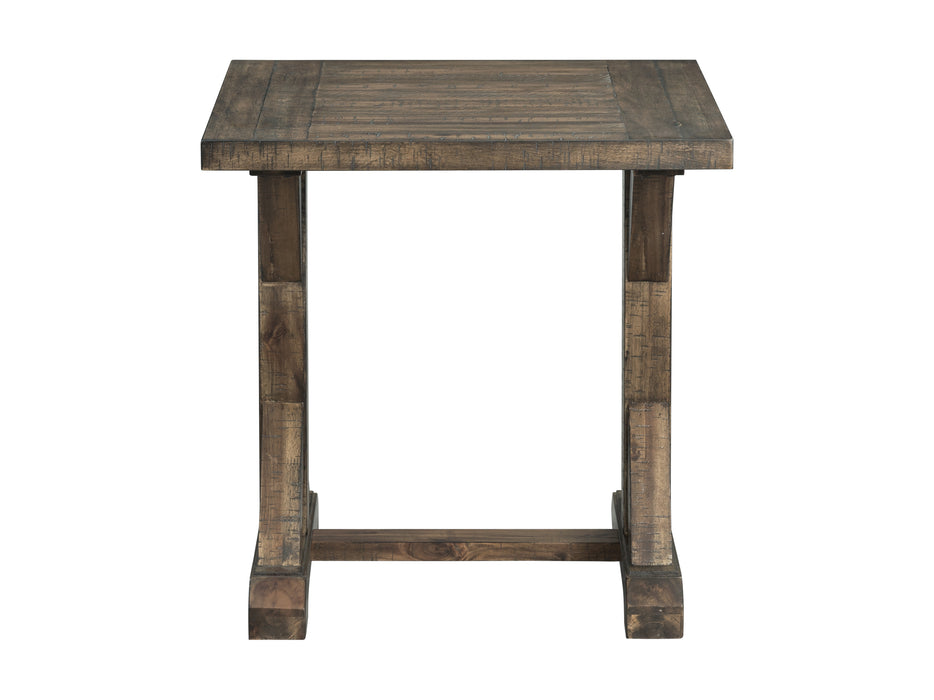 Finn Trestle Base End Table - Venta Furnishings (San Antonio,TX)