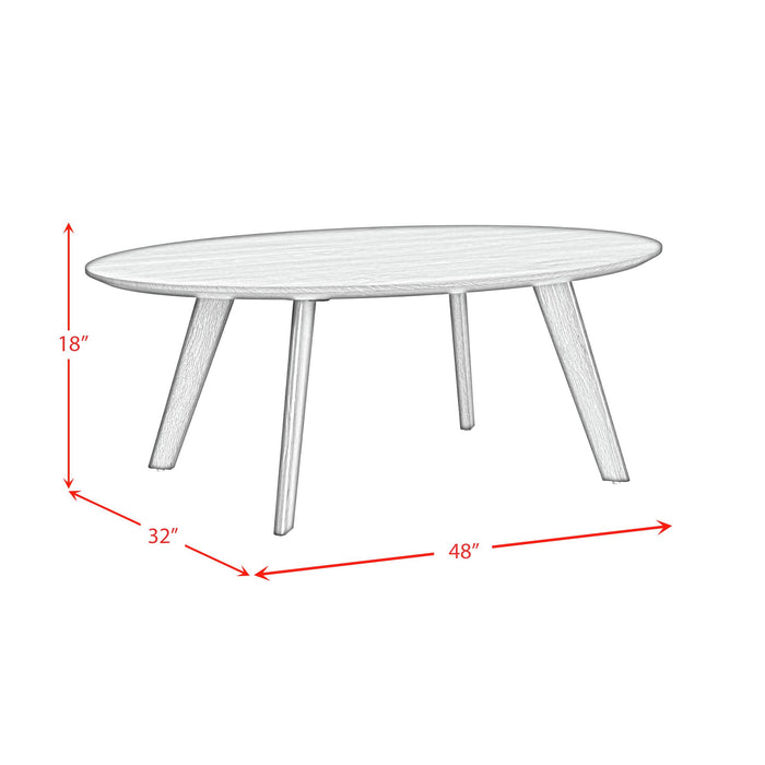 Theo Three Pack Occasional Set with Coffee Table and 2 End Tables in Walnut