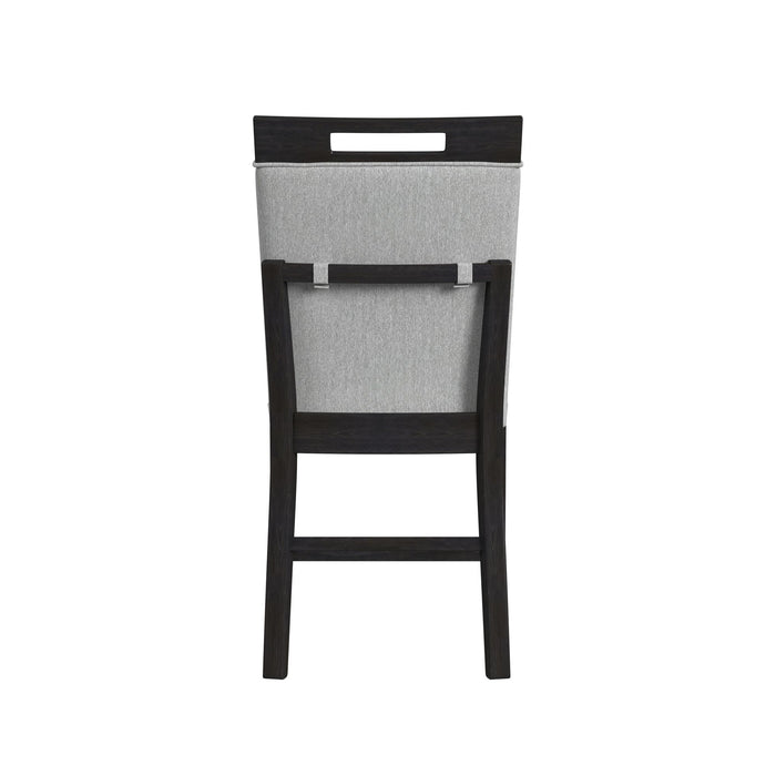Transcend Counter Side Chair with Light Grey Fabric in Charcoal (2 Per Carton)