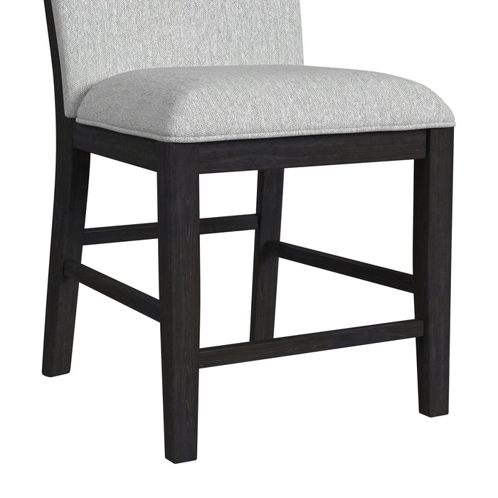 Transcend Counter Height Dining Set in Charcoal-Table and Four Chairs - Venta Furnishings (San Antonio,TX)