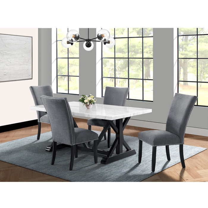 Tuscany 5PC Standard Height Dining Set-Table & Four Chairs - Venta Furnishings (San Antonio,TX)
