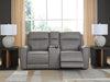 5Z-Comfort Power Reclining Loveseat with Console - Venta Furnishings (San Antonio,TX)