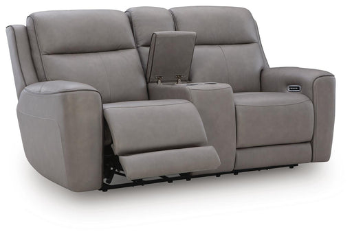 5Z-Comfort Power Reclining Loveseat with Console - Venta Furnishings (San Antonio,TX)